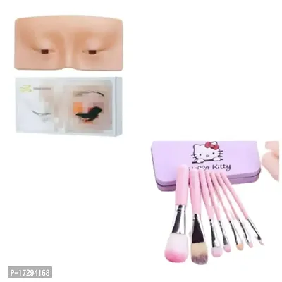 Eyeshadow dummy and Makeup Brush Set.