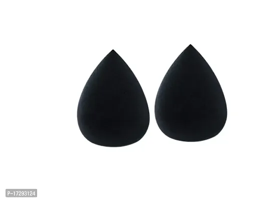 Dals Hub Women's Makeup Sponge Beauty Blender For Blending Face Makeup Black Colour (Pack Of 2)