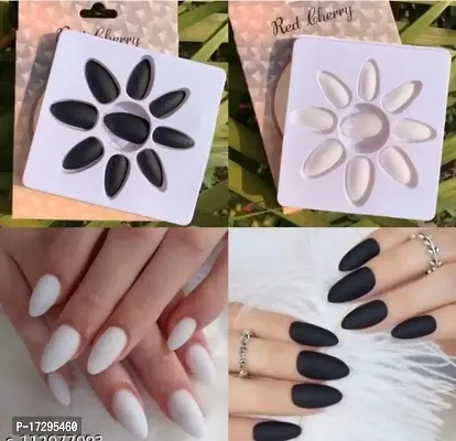 BLACK and WHITE DESIGNER Nails