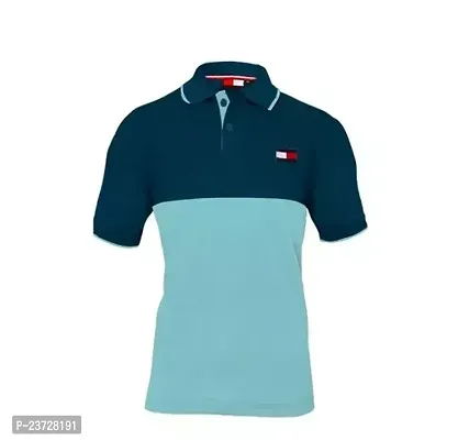 Stylish Men Poly Blend Polo T-Shirt-thumb0