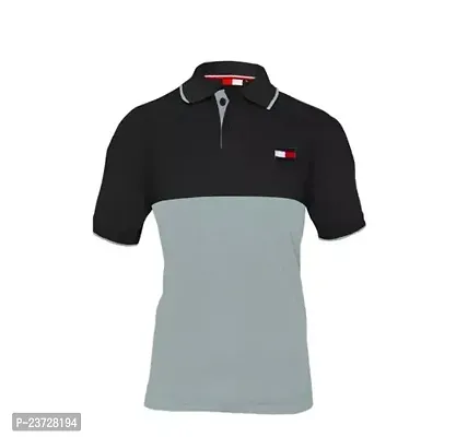 Stylish Men Poly Blend Polo T-Shirt