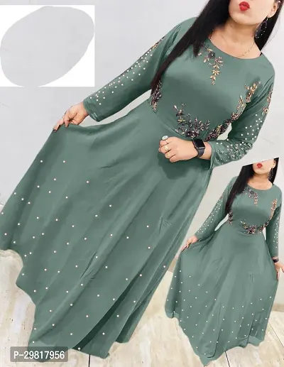 Fancy Georgette Ethnic Gown For Women