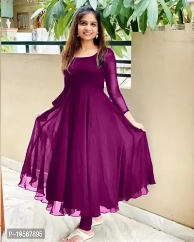 Attractive Georgette  Gowns for Women-thumb0