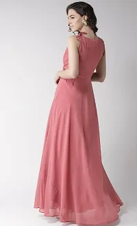 Fancy Faux Georgette Dress for Women-thumb3