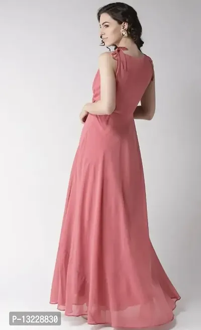 Fancy Faux Georgette Dress for Women-thumb4