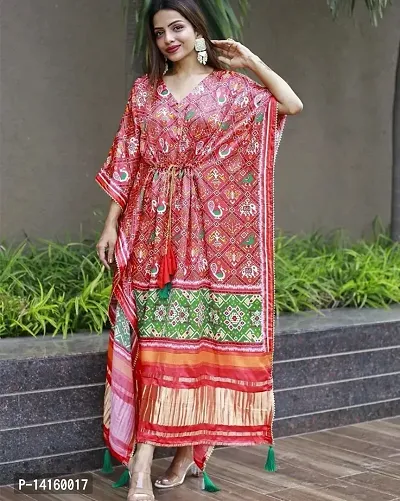 Attractive Kaftan Satin Gowns for Women