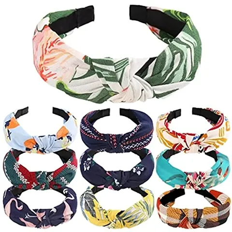 LACEIT Criss Cross Elastic Fabric Head Wrap Twisted Boho Headbands