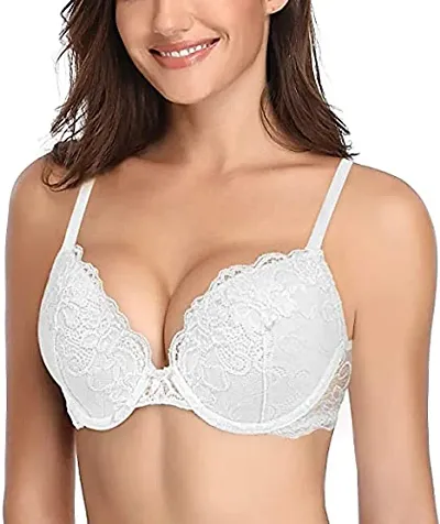 Amour Secret Women's Lightly Padded Demi Cup Underwired Push up T