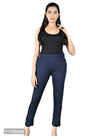 Buy Regular Fit Men Trousers Navy Blue Black and Royal Blue Combo of 3  Polyester Blend for Best Price, Reviews, Free Shipping