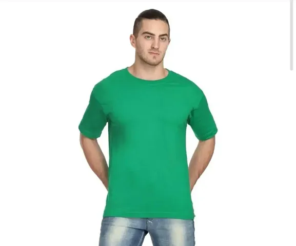 Trendy Solid Round Neck T-shirt