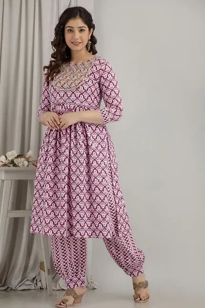 Classic Rayon Kurta Bottom Set for Women