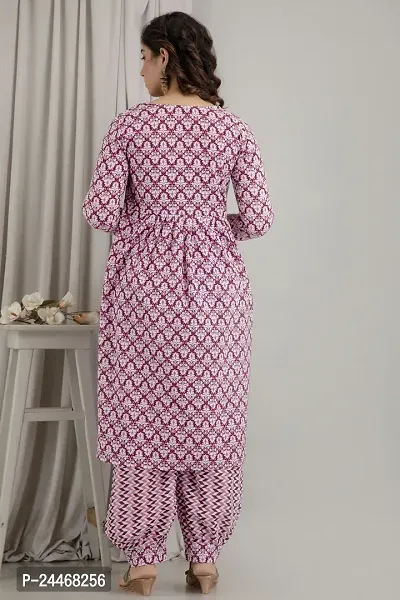 Classic Rayon Printed Kurta Bottom Set for Women-thumb2