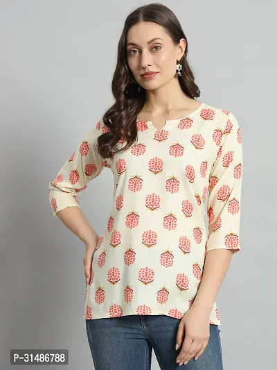 Stylish Viscose Rayon Printed Top for Women-thumb0