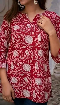 Stylish Viscose Rayon Printed Short Kurti for Women-thumb3