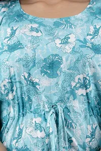 Stylish Kaftan Blue Rayon Kurti For Women-thumb3