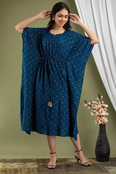 Stylish Kaftan Rayon Kurti For Women