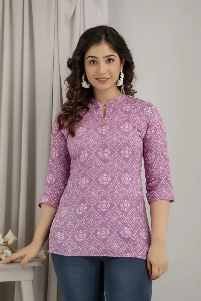 Elegant Rayon Short Kurta For Women