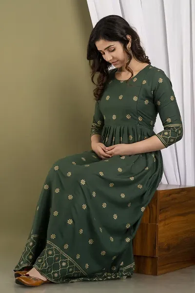 Stylish Maternity Rayon Feeding Kurta