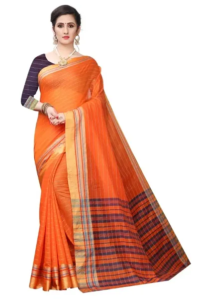 Stylish Silk Woven Design Saree With Blouse Piece