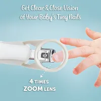 Trendy By Healofy Nail Cutter With Magnifier Zoom Lens For Newborn Babies Blue-thumb1
