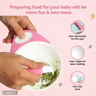 Healofy Baby Food Feeding Bowl and Masher for 6+ M-thumb2