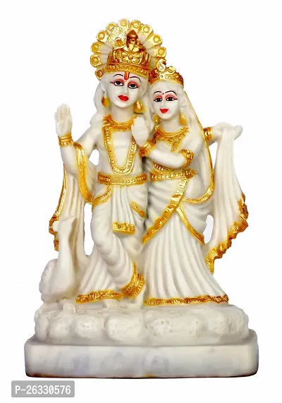 radha krishna idol radha krishna murti radha krishna statue radha krishna showpiece for pooja room showpiece figurine-thumb0