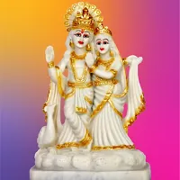 radha krishna idol radha krishna murti radha krishna statue radha krishna showpiece for pooja room showpiece figurine-thumb1