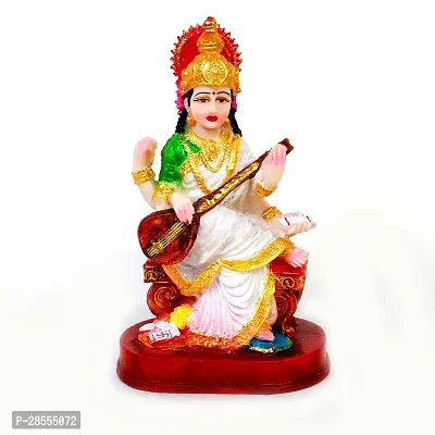 saraswati idol saraswati murti saraswati statue saraswati showpiece for pooja room showpiece figurine-thumb0