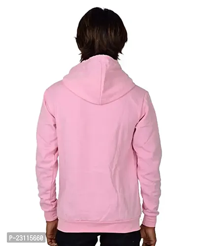 Men's Full Sleeves Avenger Printed Hooded Sweatshirt (Pink)-thumb2