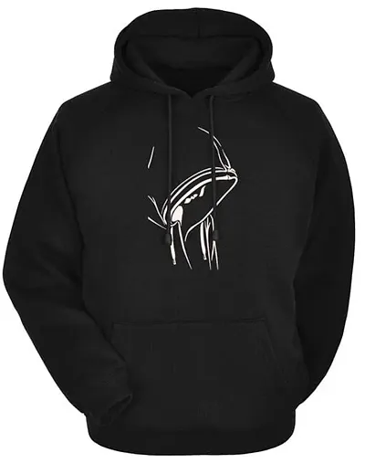 Men Full Sleeve Graphic Print Hooded Sweatshirt