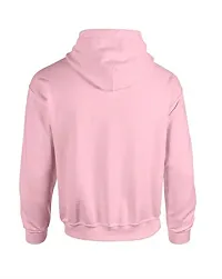 Men's Full Sleeves Shadow Printed Hooded Sweatshirt (Pink)-thumb1