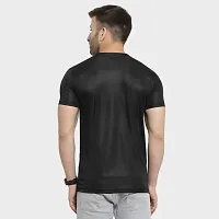 Mens Round Neck Half Sleeve Plain Dry Fit T-Shirts-thumb1