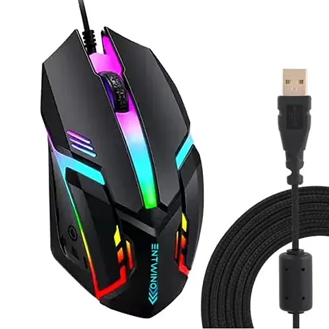 ENTWINO USB Wired Gaming Mouse D1 Black LED Backlight up to 1800 DPI Ergonomic Design