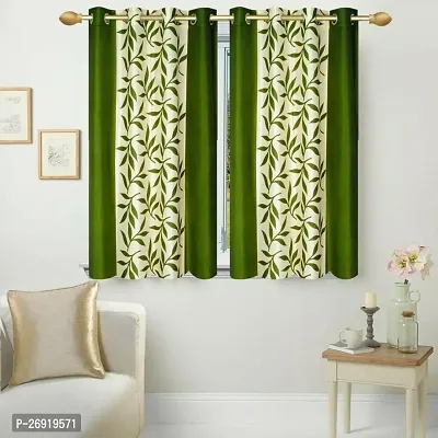 Stylish Polyester Printed Window Curtains Pack Of 2