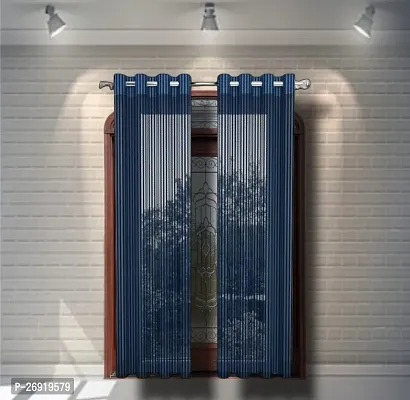 Stylish Polyester Printed Window Curtains Pack Of 2