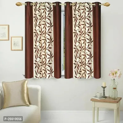 Stylish Polyester Printed Window Curtains Pack Of 2