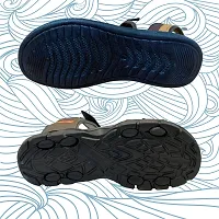 Stylish P.V.C And Eva Textured Comfort Sandal And Slipper Combo For Men-thumb2