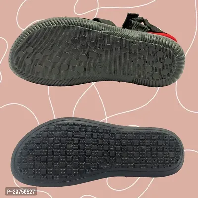 Stylish Blue P.V.C Textured Comfort Sandals For Men-thumb3