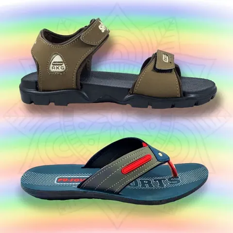 Mens Stylish Sandals Sleepers Combo | Comfortable Sandals Sleeper for Daily Outdoor Uses