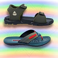 Mens Stylish Sandals  Sleepers Combo | Comfortable Sandals  Sleeper for Daily Outdoor Uses-thumb1