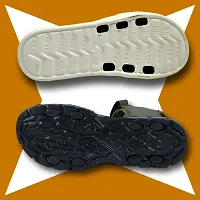 Stylish EVA Textured Comfort Sandal And Slipper Combo For Men-thumb1