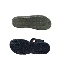 Stylish P.V.C And Eva Textured Comfort Sandal And Slipper Combo For Men-thumb2