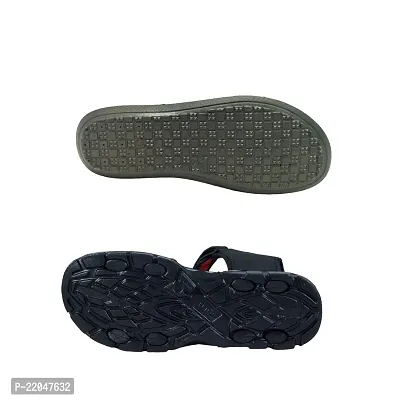 Stylish P.V.C And Eva Textured Comfort Sandal And Slipper Combo For Men-thumb3