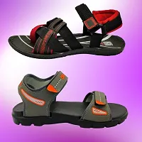 Stylish P.V.C And Eva Textured Comfort Sandal combo For Men-thumb2