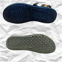 Stylish P.V.C Textured Comfort Sandal And Slipper Combo For Men-thumb1