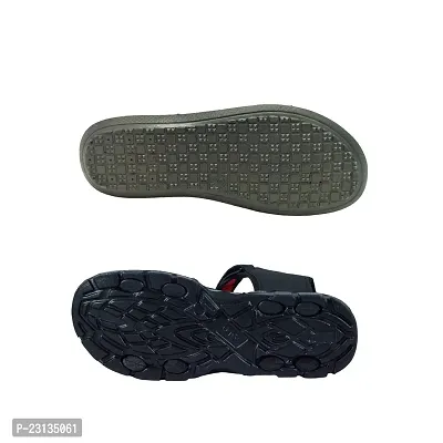 Stylish P.V.C And EVA Textured Comfort Slipper And Sandal Combo For Men-thumb3