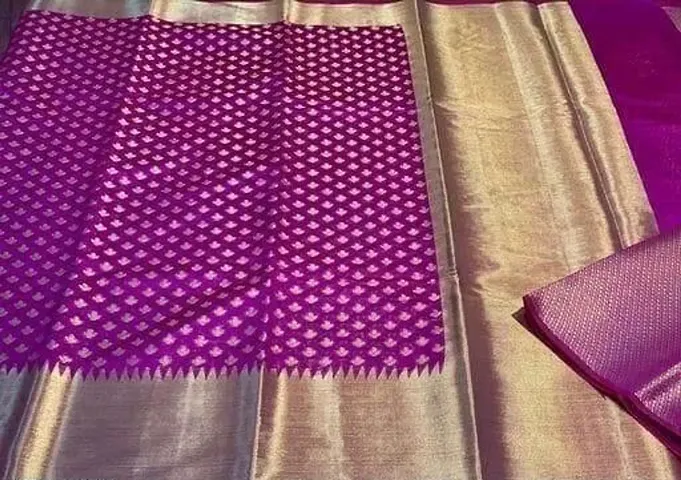 color banarasi saree with silk fabric