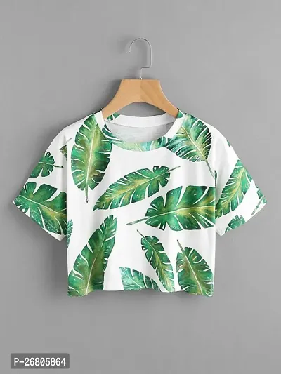 Classic Polyester Crop Top for Women-thumb0