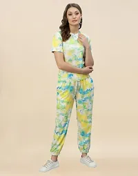 Classic Polyester Printed Top and Pyjama Nighty for Women-thumb3