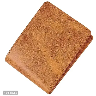 Stylish Brown Artificial Leather Solid Wallet For Men